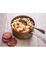 Risotto au chorizo des Aldudes et fromage de brebis