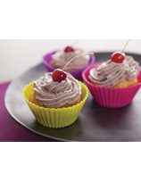 “Cupcakes” au fromage de brebis et confiture de cerise