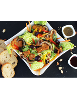 Salade tiède aux oreilles de Porc Basque 