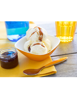 Glace au fromage de brebis et confiture