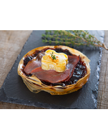 Croustillant jambon - fromage - confiture