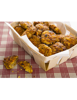 Sablés au fromage de brebis et confiture de cerises noires