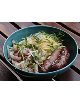 Pasta Rocchini aux saucisses confites et fromage de brebis