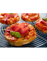 Tarte Tatin au jambon et tomates cerises