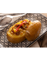 POMME DE TERRE FARCIE AU PORC BASQUE EN GELEE