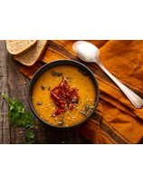 SOUPE DE POTIRON ET CHORIZO 