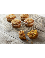 Muffins aux lardons, fromage et moutarde