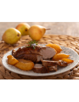 Filet mignon de Kintoa AOP au miel et poires