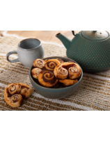 Palmiers à la pâte à tartiner Laïa ou confiture de cerises noires