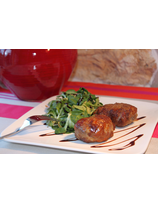 Recette de crépinettes de pied de porc aux chipirons à la basquaise