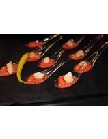 Les "bouchées" de rillettes de truite