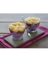 Verrine de boudin basque 