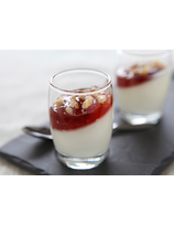 Panacotta de fromage de chèvre et sa gelée de coing