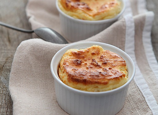 Soufflé au fromage de brebis