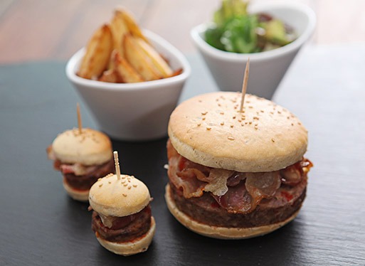 Burger de jarret de Porc Basque confit 