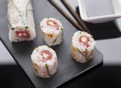 Makis au jambon de la Vallée des Aldudes et fromage de brebis