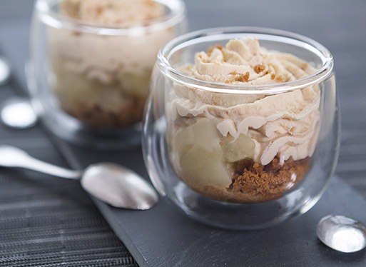 Verrines de foie gras, poires et spéculoos®