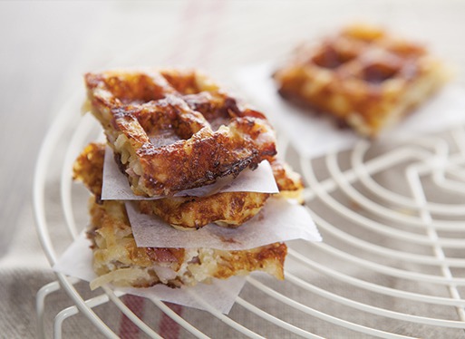 Gaufre de pommes de terre à la ventrèche