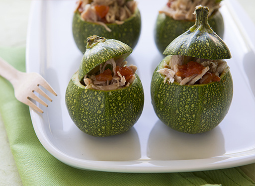 Courgettes au Confit de Porc Basque