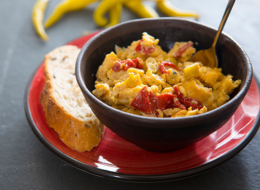 Oeufs brouillés au chichons