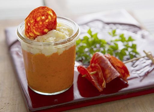 Verrine basque au chorizo des Aldudes