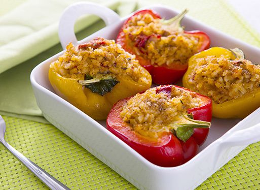 Risotto de chichons en poivrons