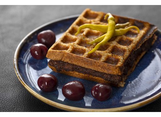 Gaufre au boudin 