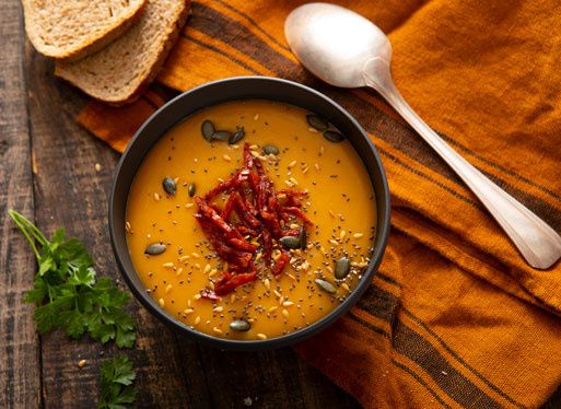 SOUPE DE POTIRON ET CHORIZO 