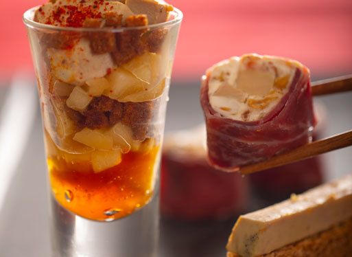 SUSHI DE JAMBON DE KINTOA AOP, FOIE GRAS ET PIMENT D'ESPELETTE