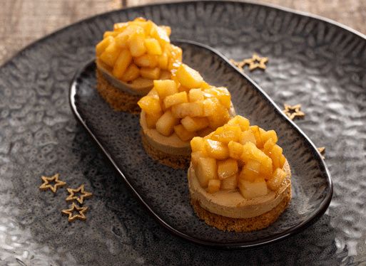 Bouchon tatin de pommes et foie gras