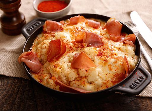 Gratin de choux fleur au jambon vallee 