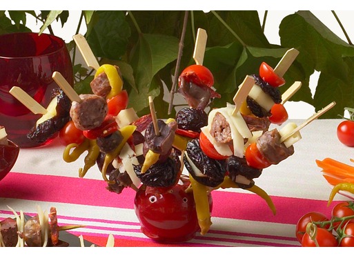 Recette de brochettes de saucisses confites