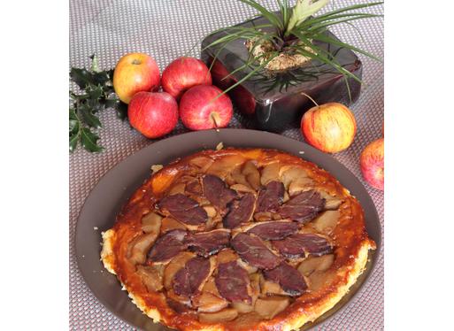Recette de tarte Tatin de magret de canard séché ou fumé