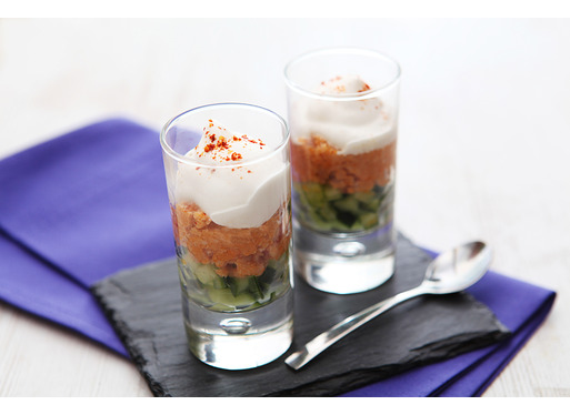 Verrine de Rillettes de truite de la Nive 