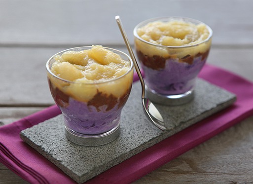Verrine de boudin basque 