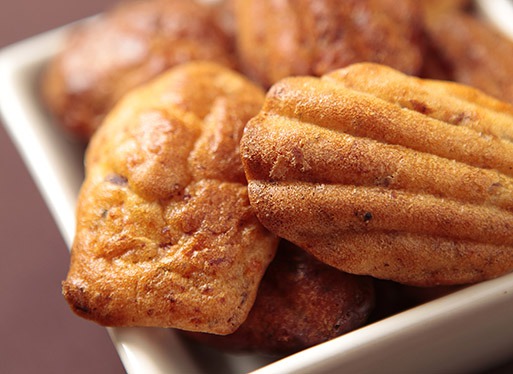 Recette de Madeleines au jambon et tomates séchées