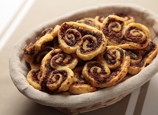 Palmiers au boudin basque
