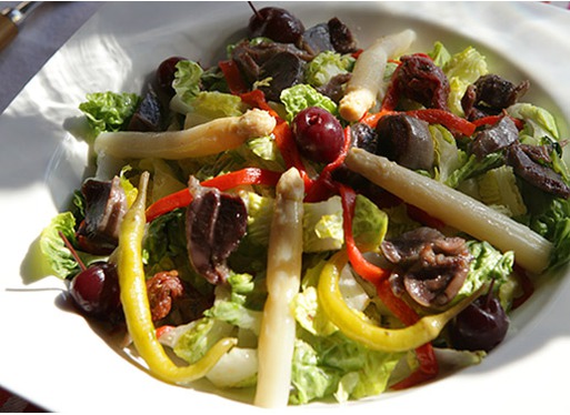 Salade estivale de gésiers de canard